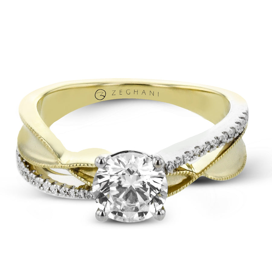 ZR2310 Engagement Ring in 14k Gold with Diamonds