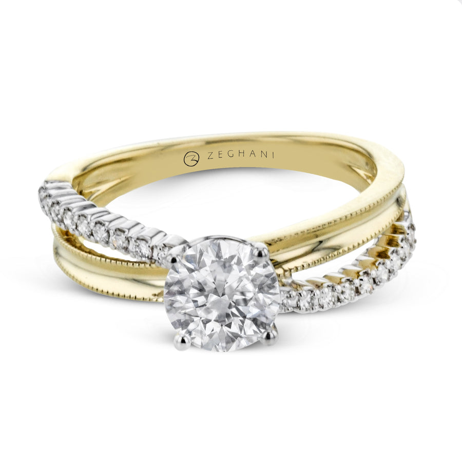 ZR2314 Engagement Ring in 14k Gold with Diamonds