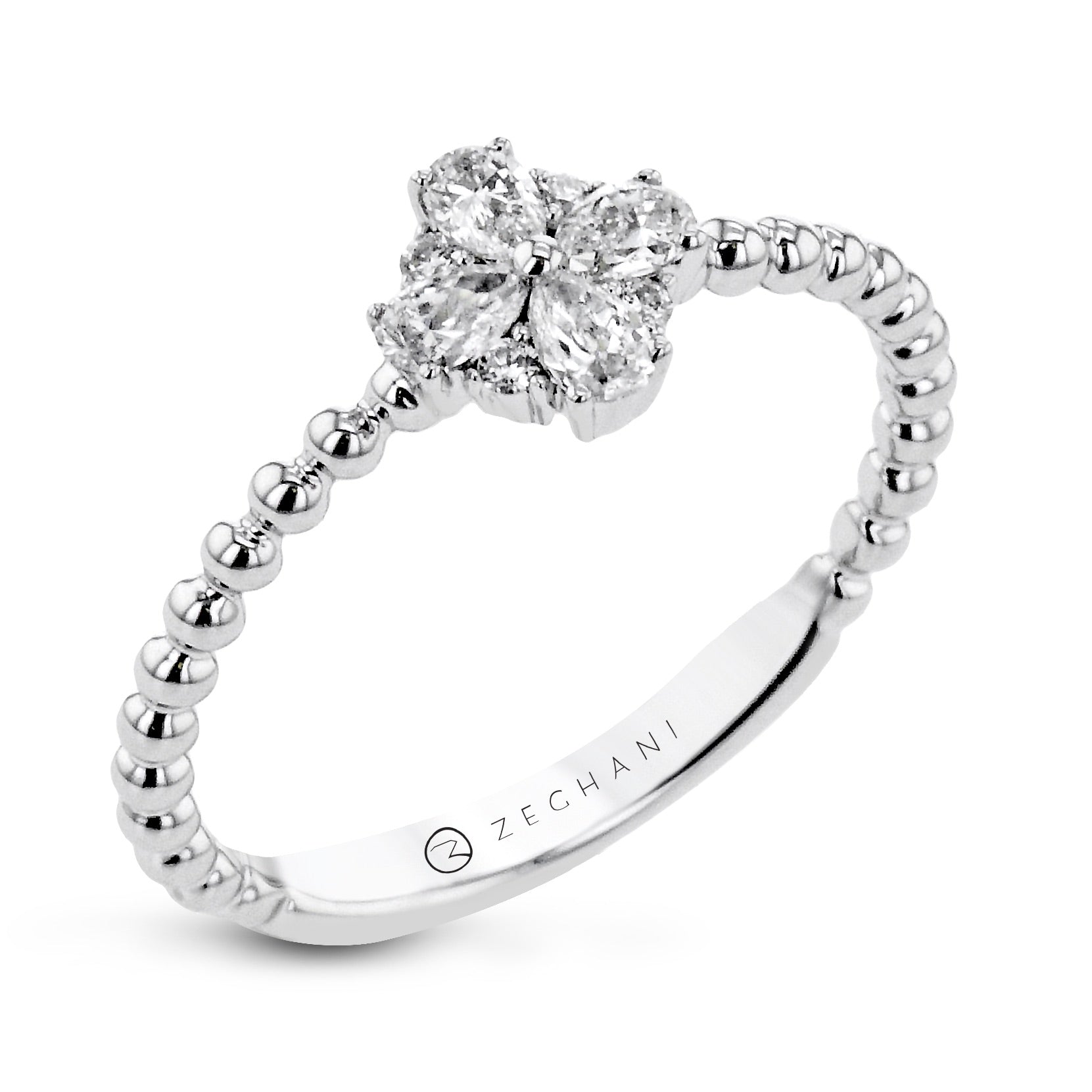 Fashion Ring in 14k Gold with Diamonds