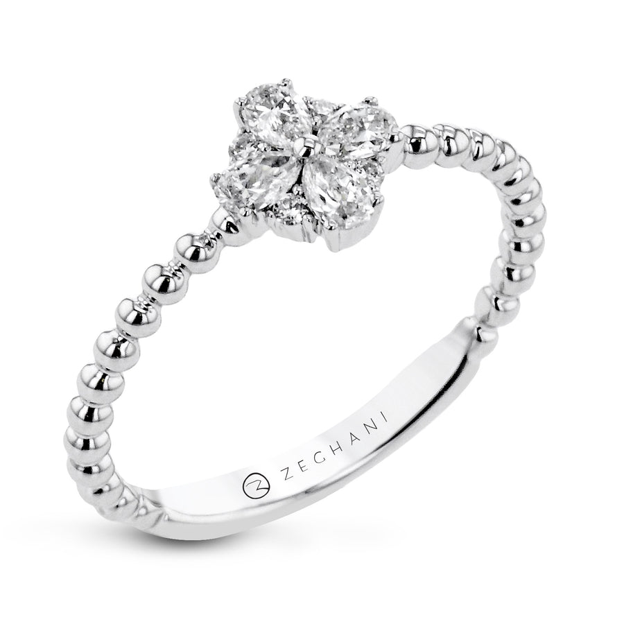 ZR2326 Right Hand Ring in 14k Gold with Diamonds