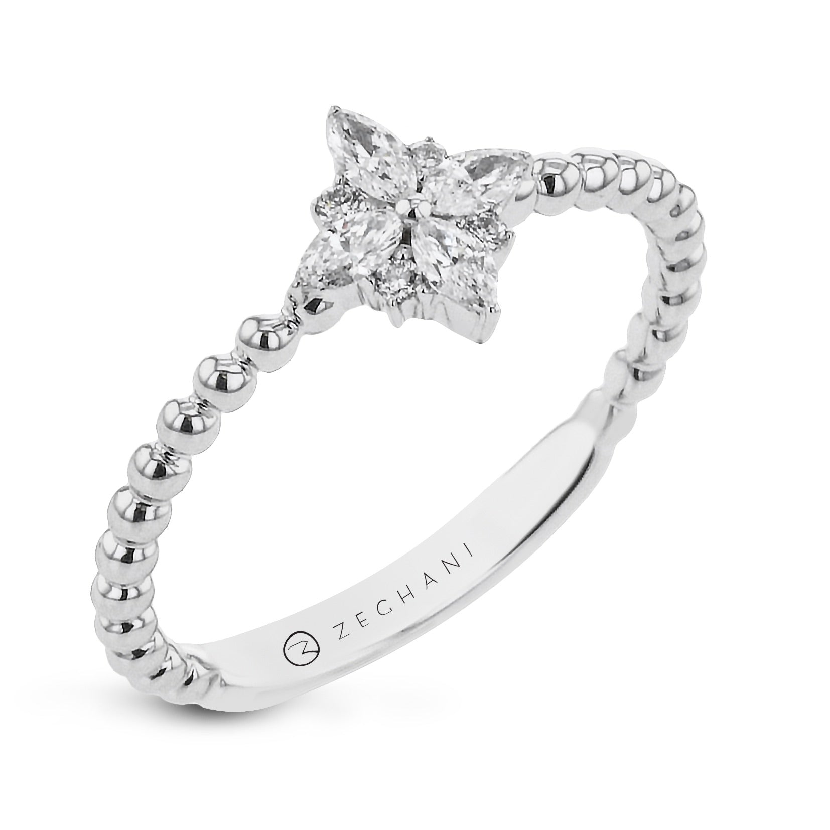 Fashion Ring in 14k Gold with Diamonds