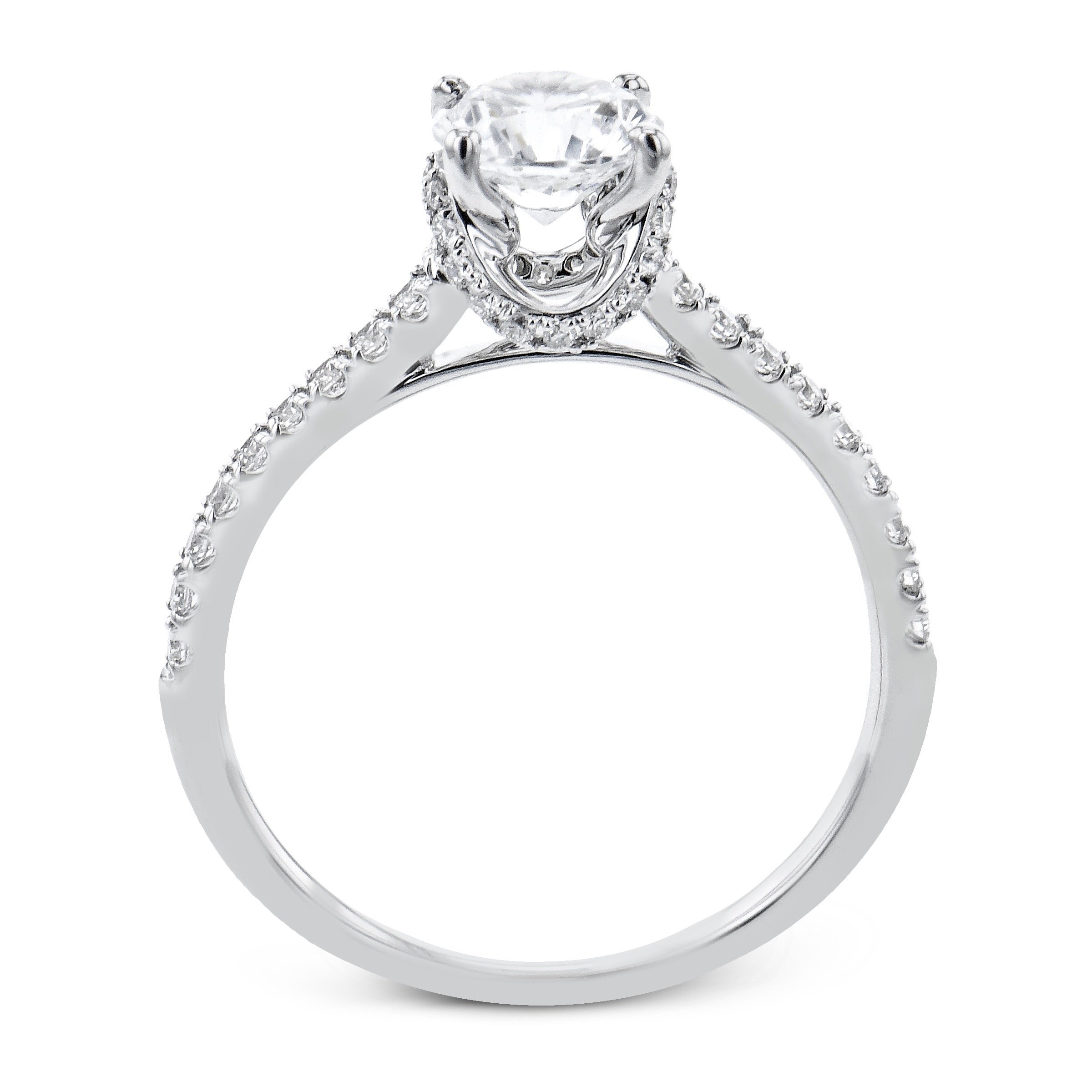 Engagement Ring in 14k Gold with Diamonds