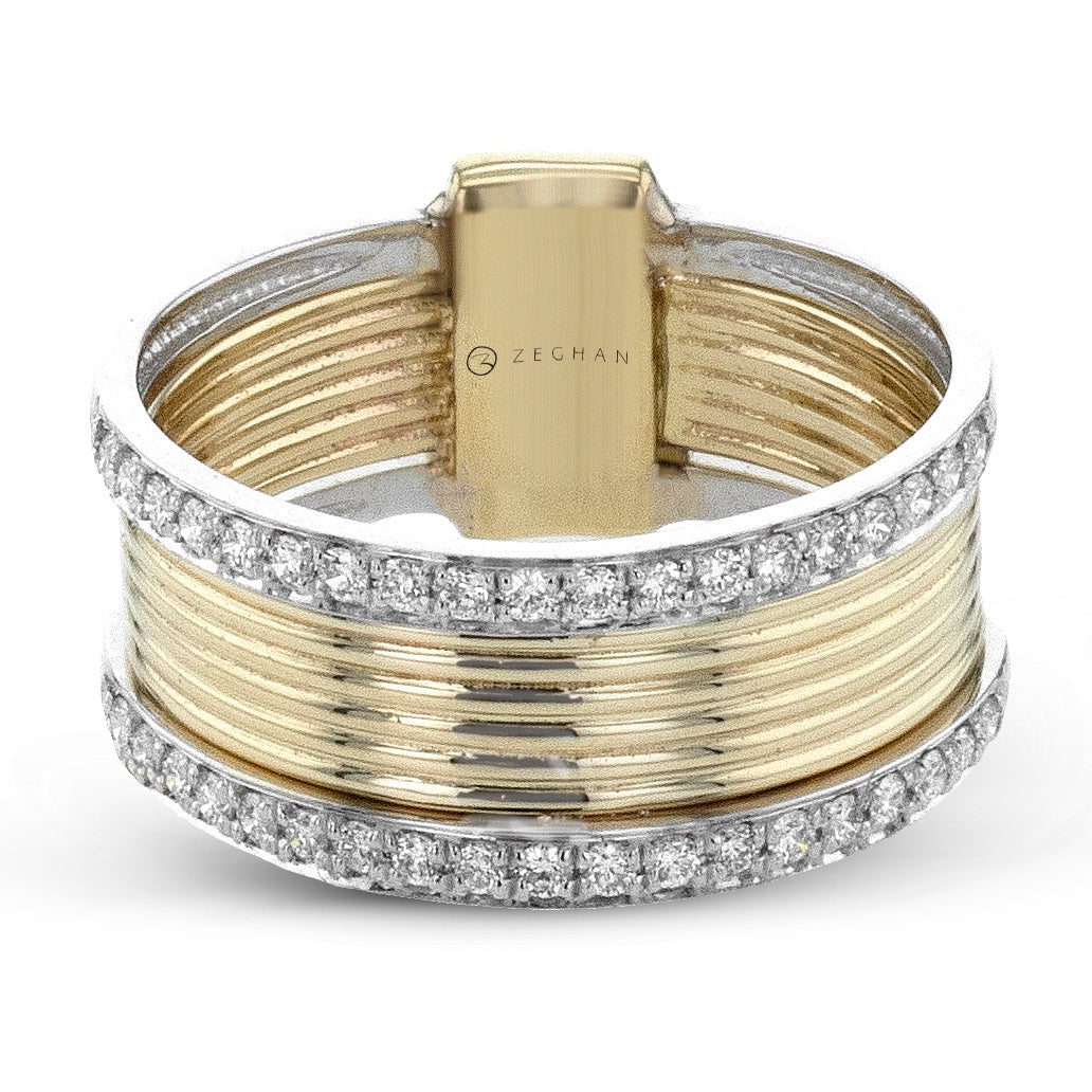 Fashion Ring in 14k Gold with Diamonds