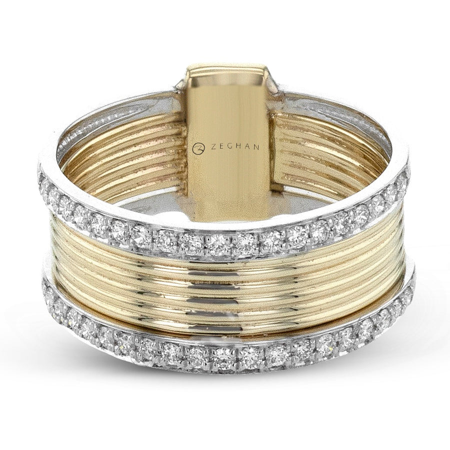 Fashion Ring in 14k Gold with Diamonds