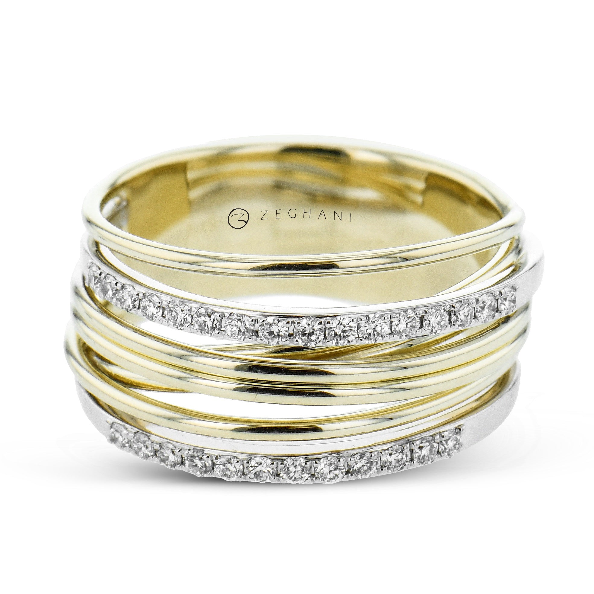 Fashion Ring in 14k Gold with Diamonds