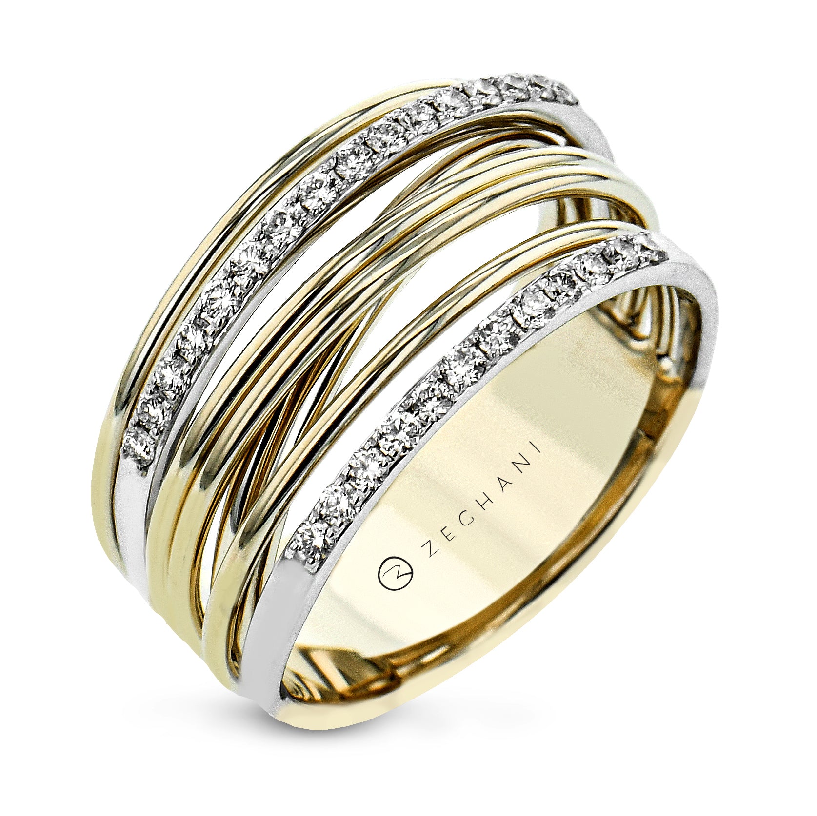 Fashion Ring in 14k Gold with Diamonds