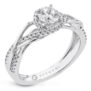 ZR2357 Engagement Ring in 14k Gold with Diamonds