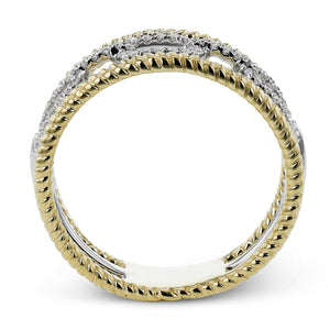 Fashion Ring in 18k Gold with Diamonds