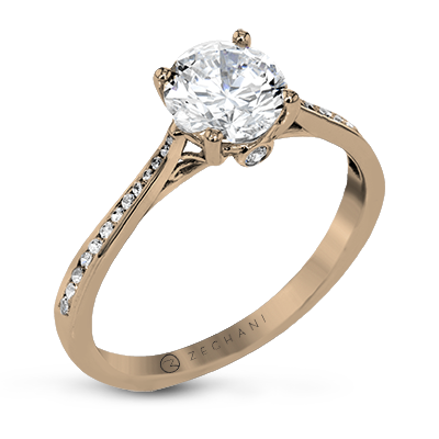 ZR23CHER WHITE 14K SEMI ROSE