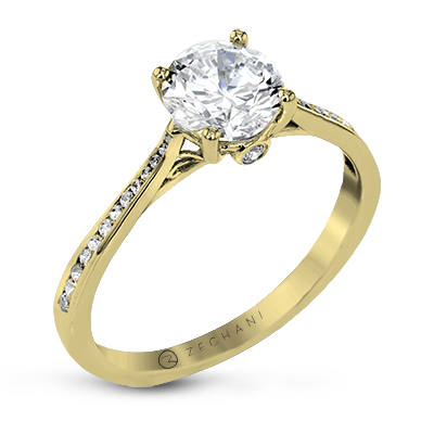 ZR23CHER WHITE 14K SEMI YELLOW