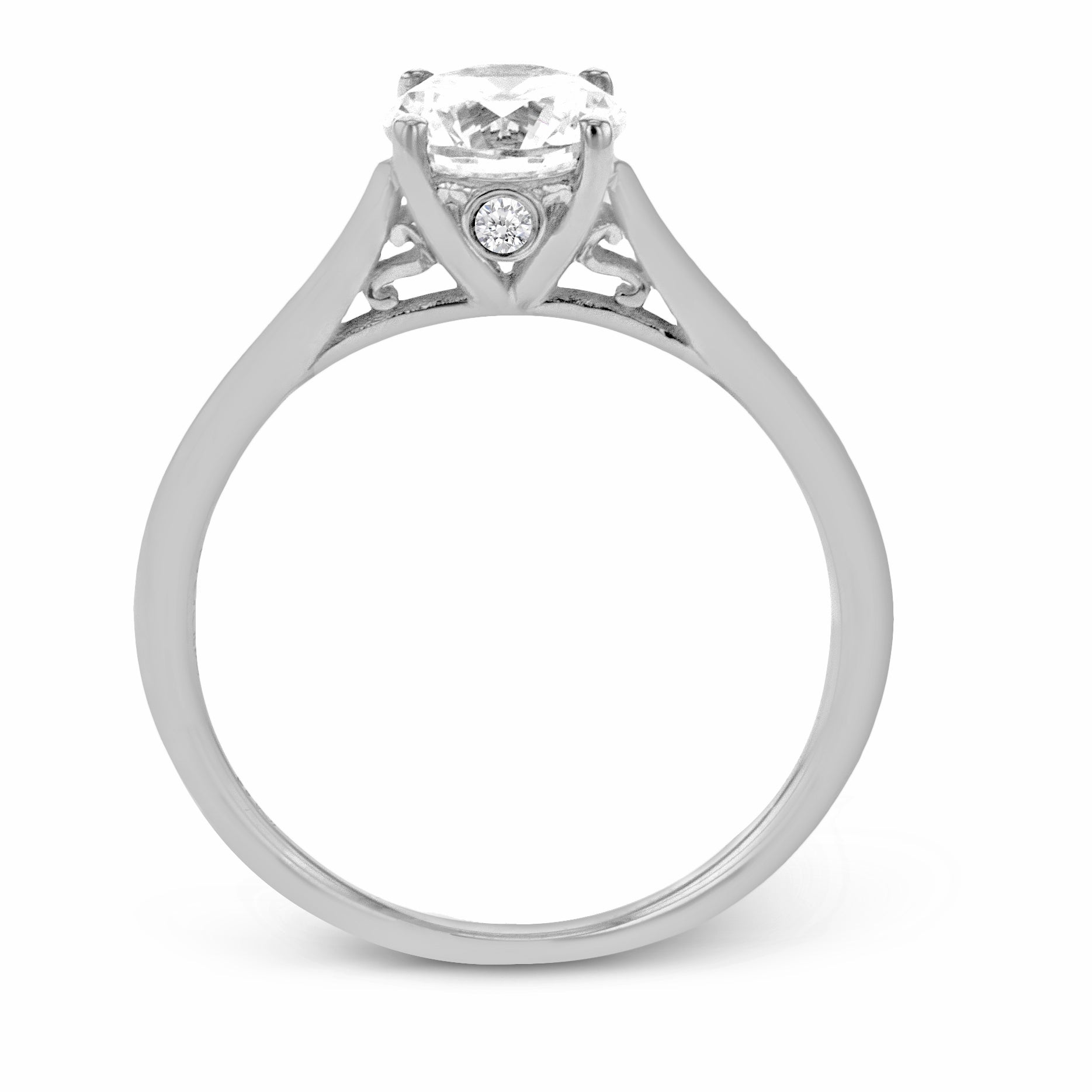 Engagement Ring in 14k Gold with Diamonds