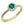 Load image into Gallery viewer, Emerald Color Ring in 14k Gold with Diamonds
