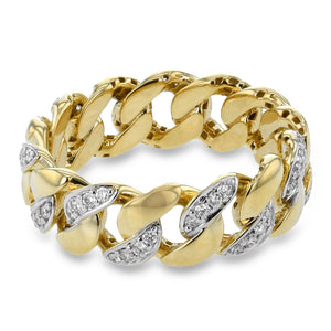 Fashion Ring in 14k Gold with Diamonds