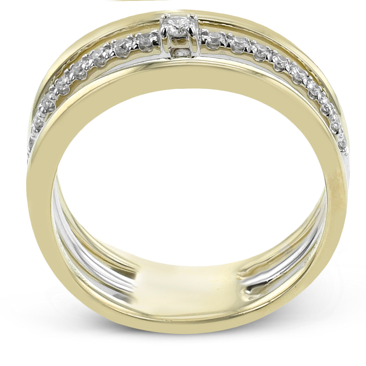 Fashion Ring in 14k Gold with Diamonds