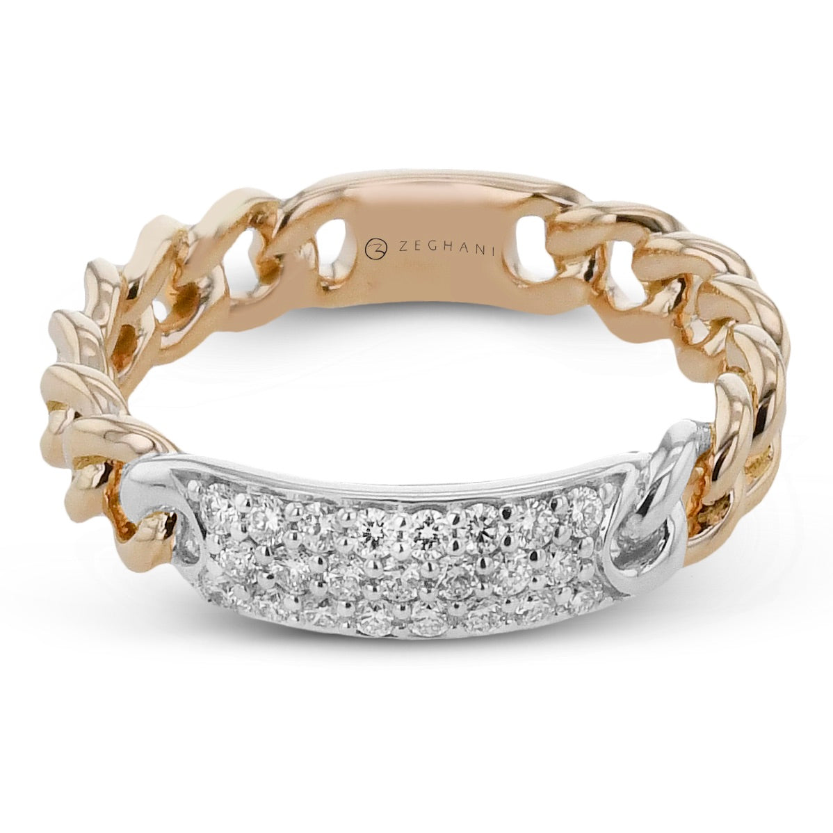 Fashion Ring in 14k Gold with Diamonds