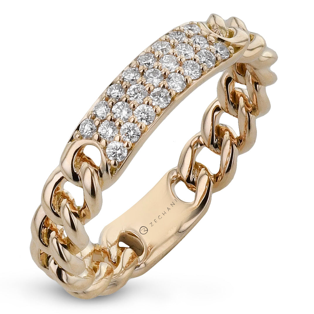 Fashion Ring in 14k Gold with Diamonds
