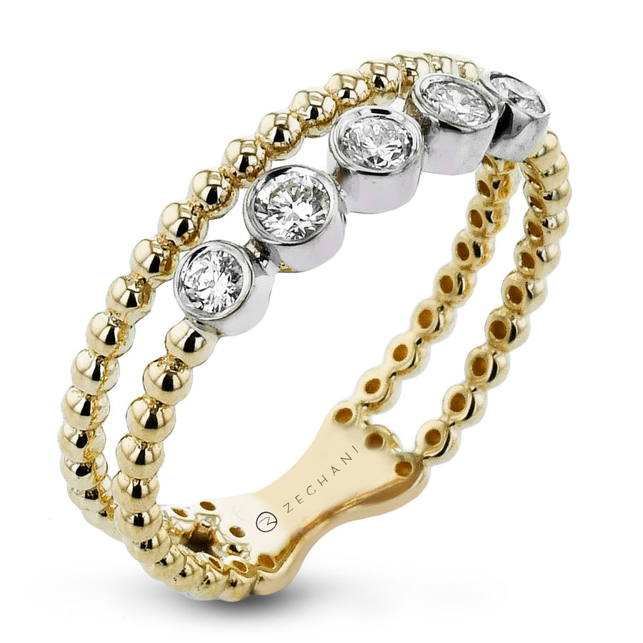 ZR2435 Right Hand Ring in 14k Gold with Diamonds