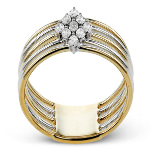 Fashion Ring in 14k Gold with Diamonds