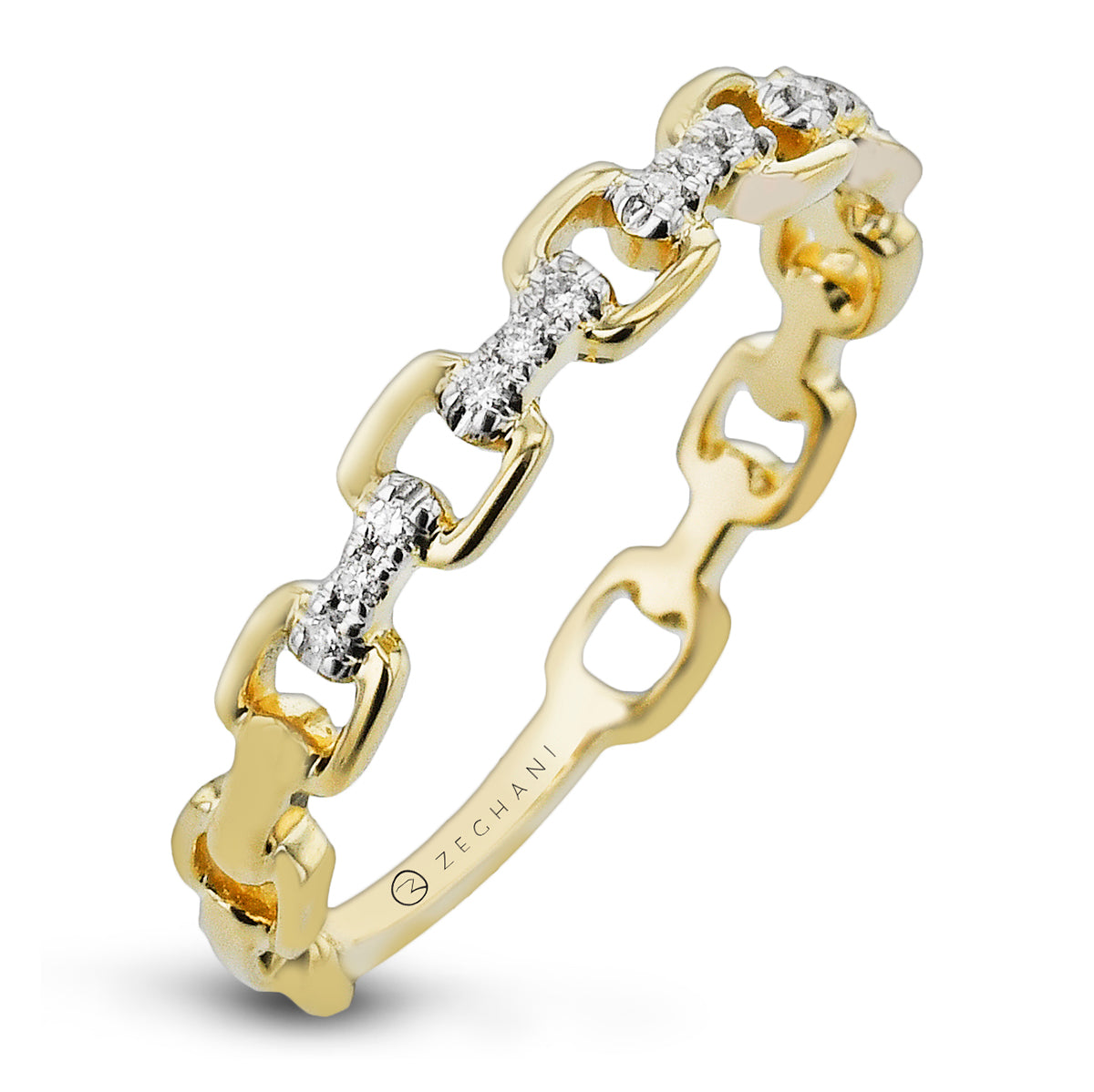 Fashion Ring in 14k Gold with Diamonds