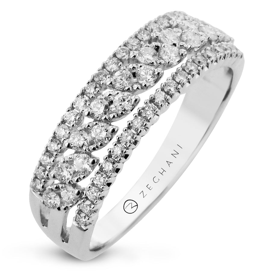 Fashion Ring in 14k Gold with Diamonds
