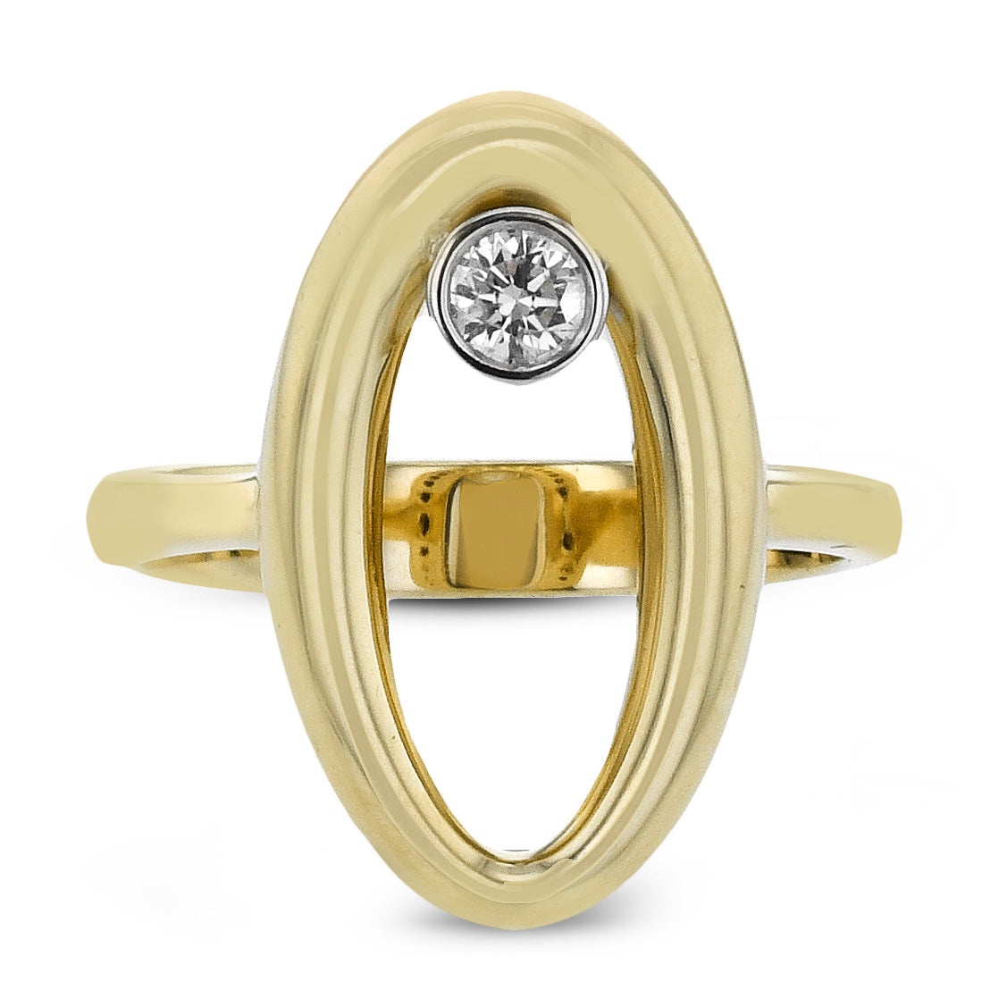 Fashion Ring in 14k Gold with Diamonds