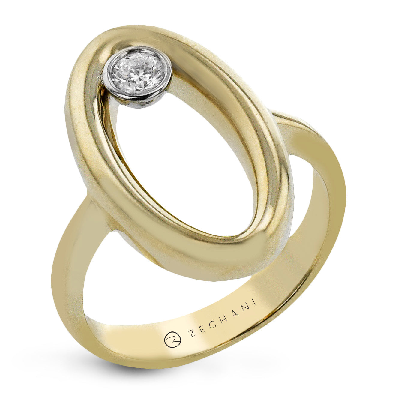 Fashion Ring in 14k Gold with Diamonds