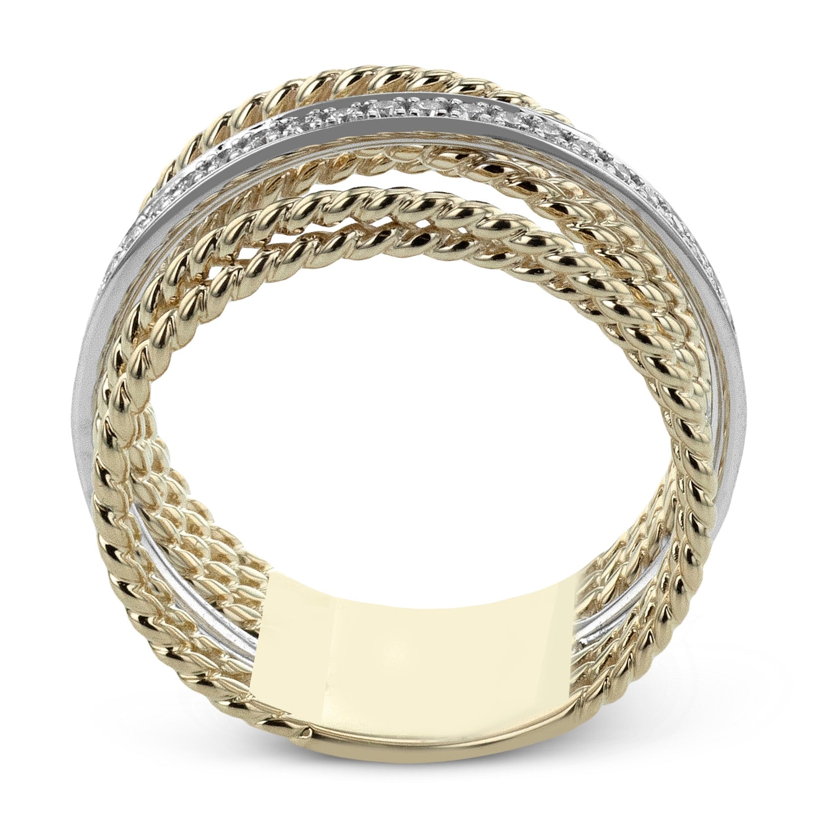 Fashion Ring in 14k Gold with Diamonds