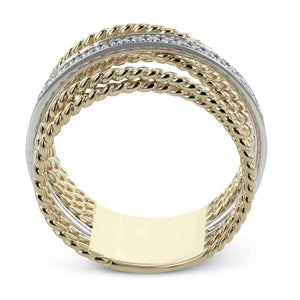 Fashion Ring in 14k Gold with Diamonds