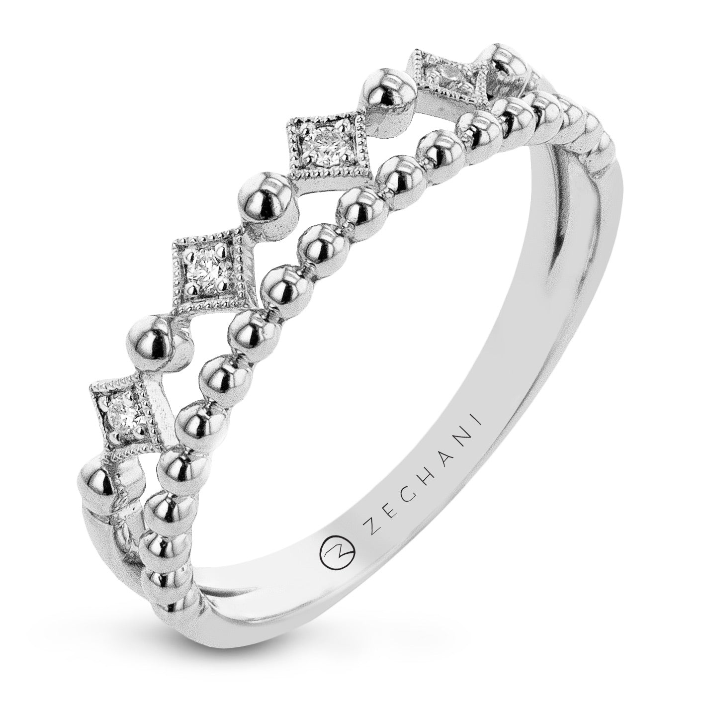 Fashion Ring in 14k Gold with Diamonds