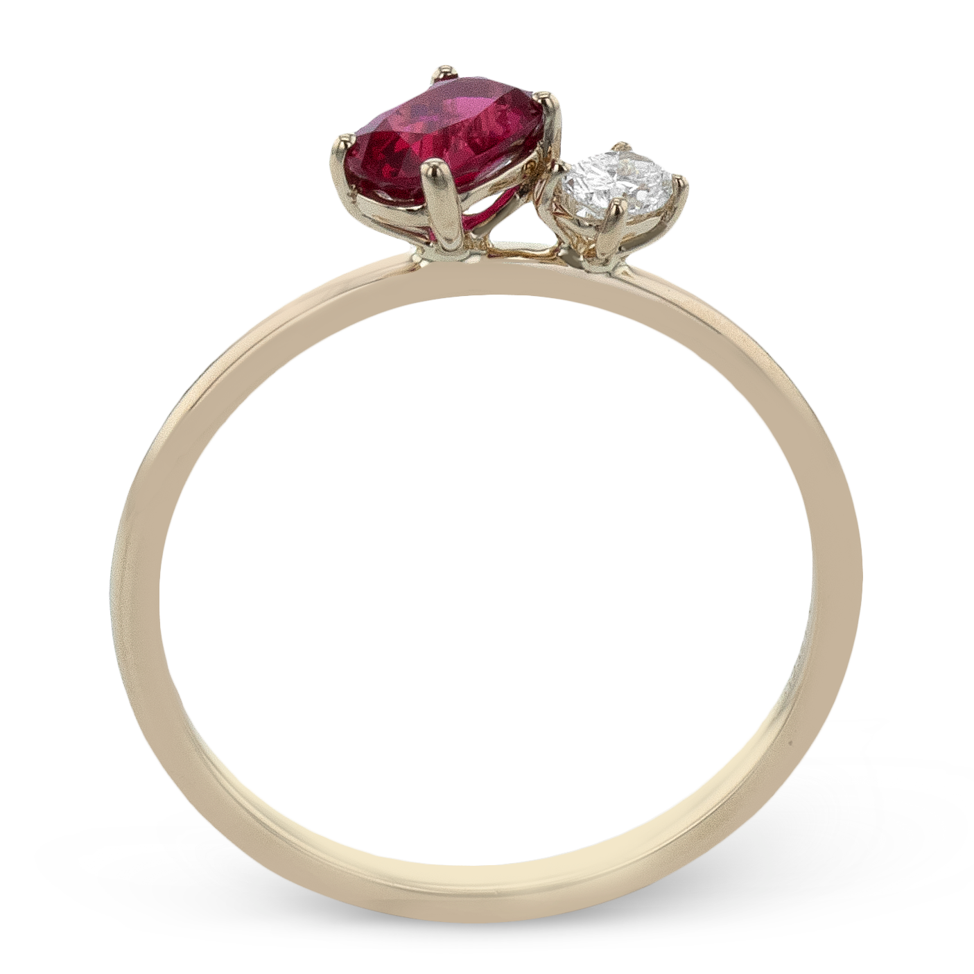 Ruby Color Ring in 14k Gold