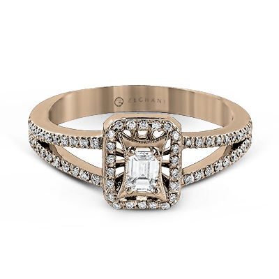 ZR251 WHITE 14K SEMI ROSE 1