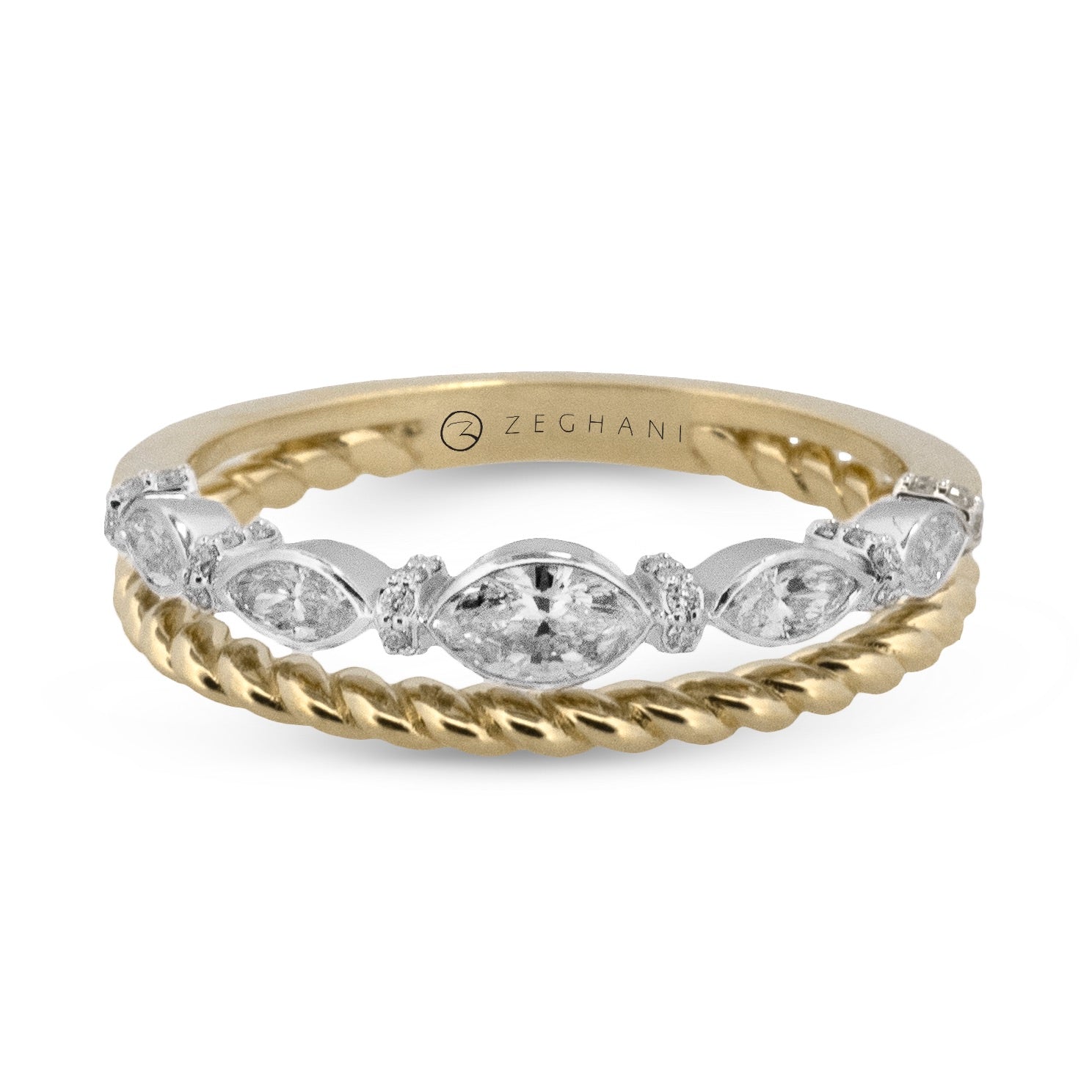 Fashion Ring in 14k Gold with Diamonds