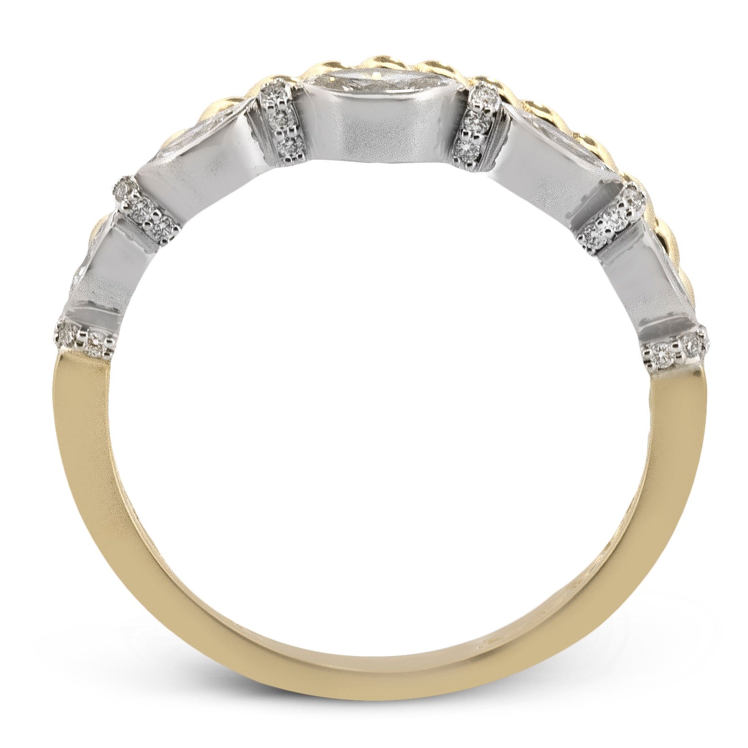 Fashion Ring in 14k Gold with Diamonds