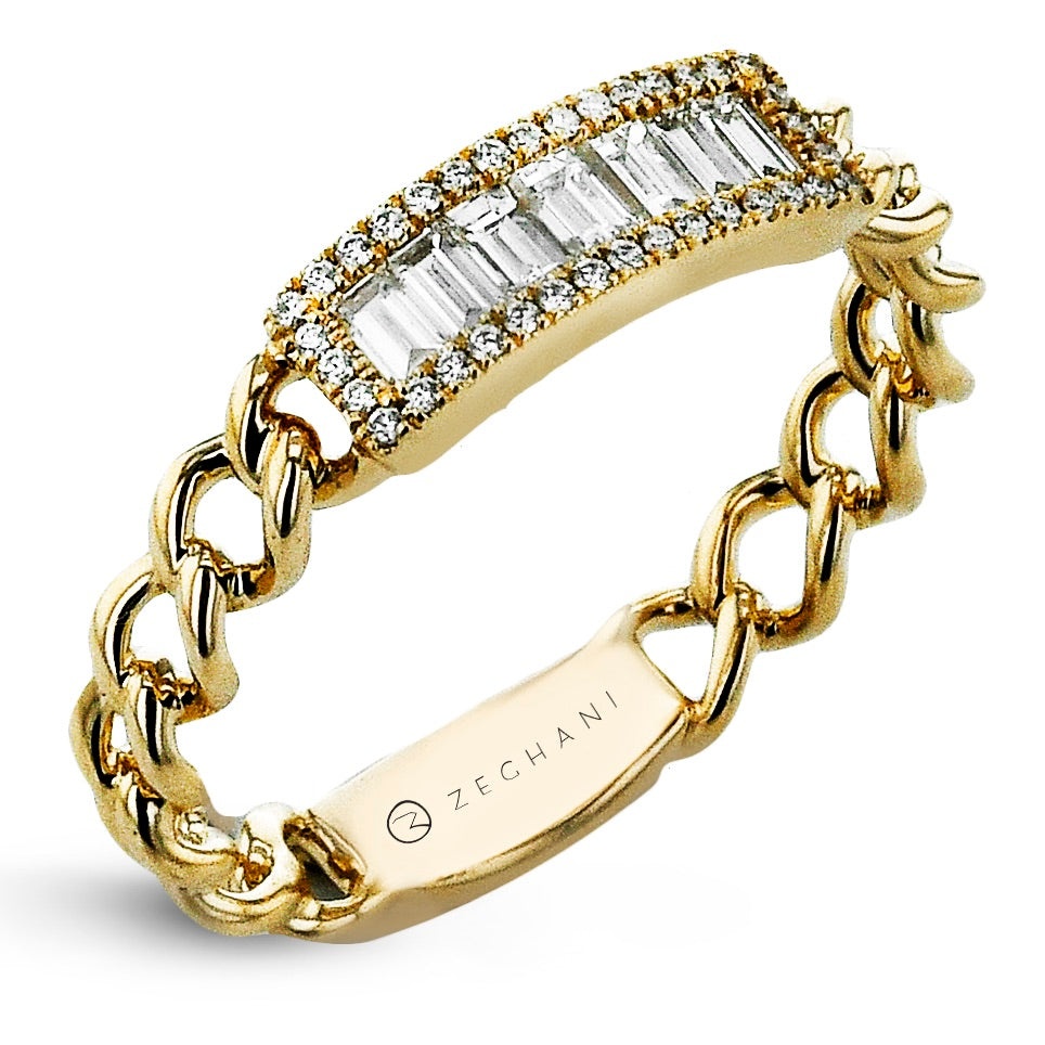 Fashion Ring in 14k Gold with Diamonds