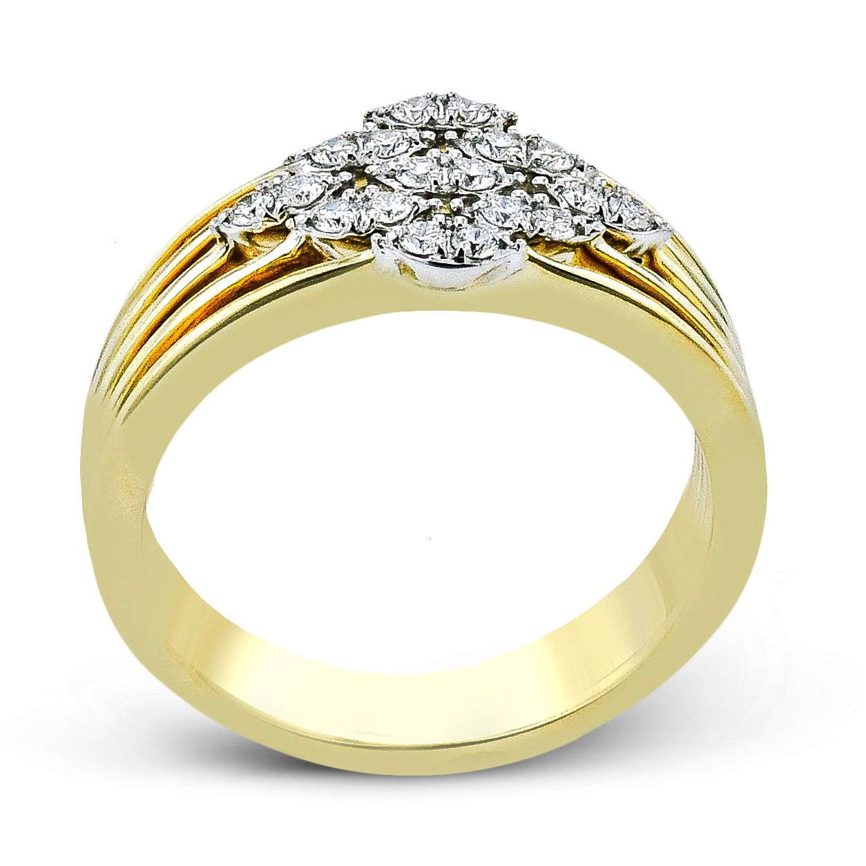 Fashion Ring in 14k Gold with Diamonds