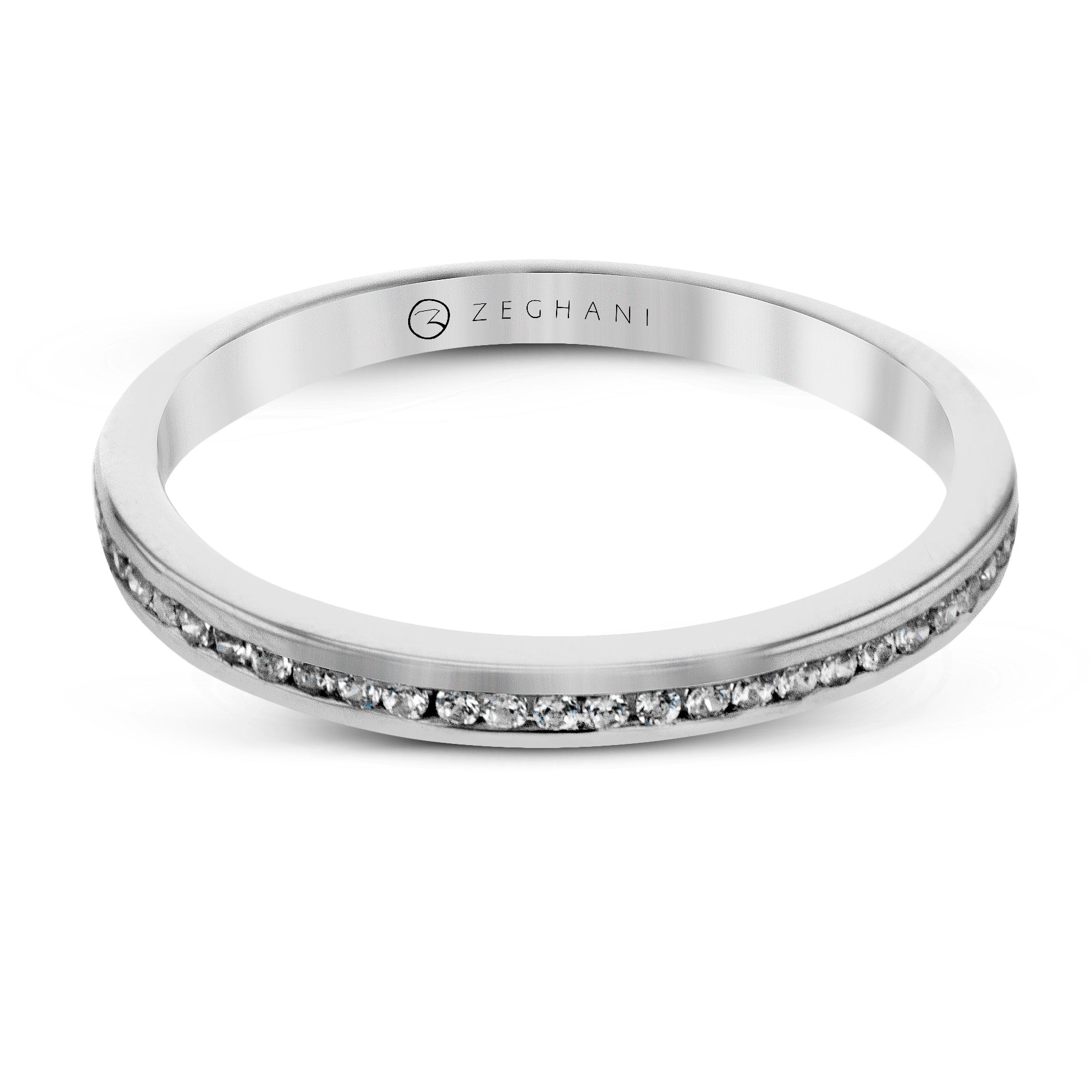 Wedding Band in 14k Gold with Diamonds