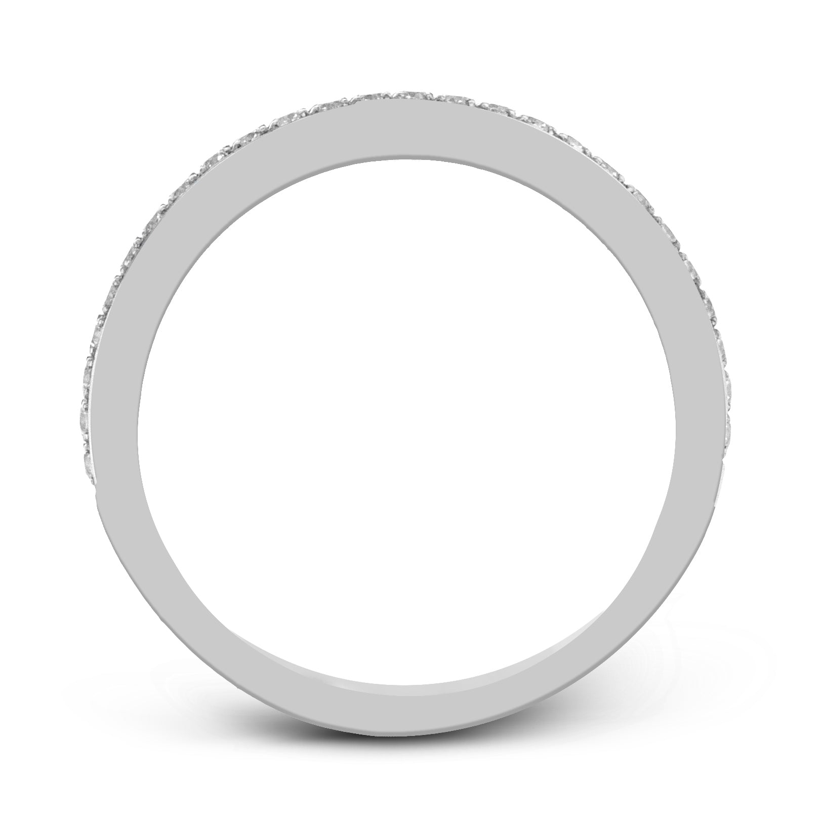 Wedding Band in 14k Gold with Diamonds