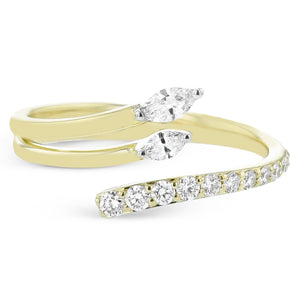 Fashion Ring in 14k Gold with Diamonds