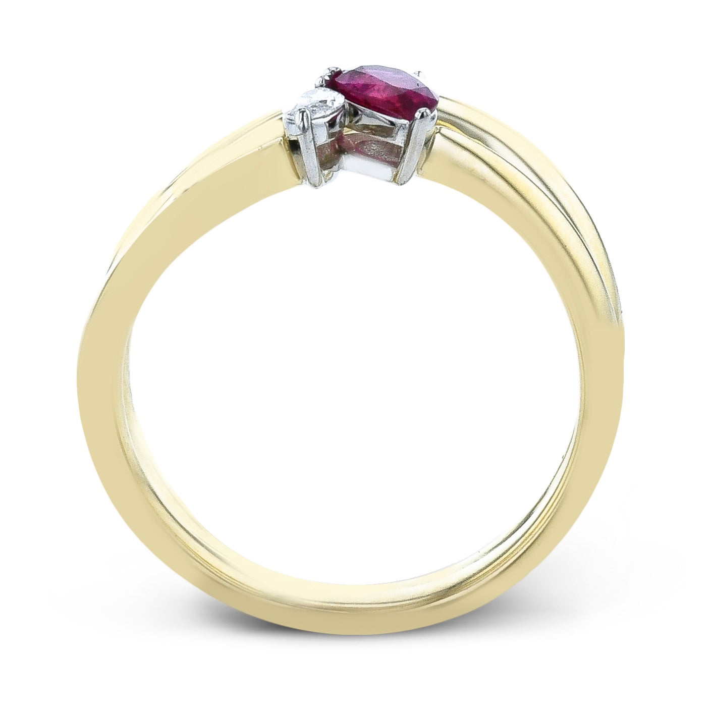 Ruby Color Ring in 14k Gold
