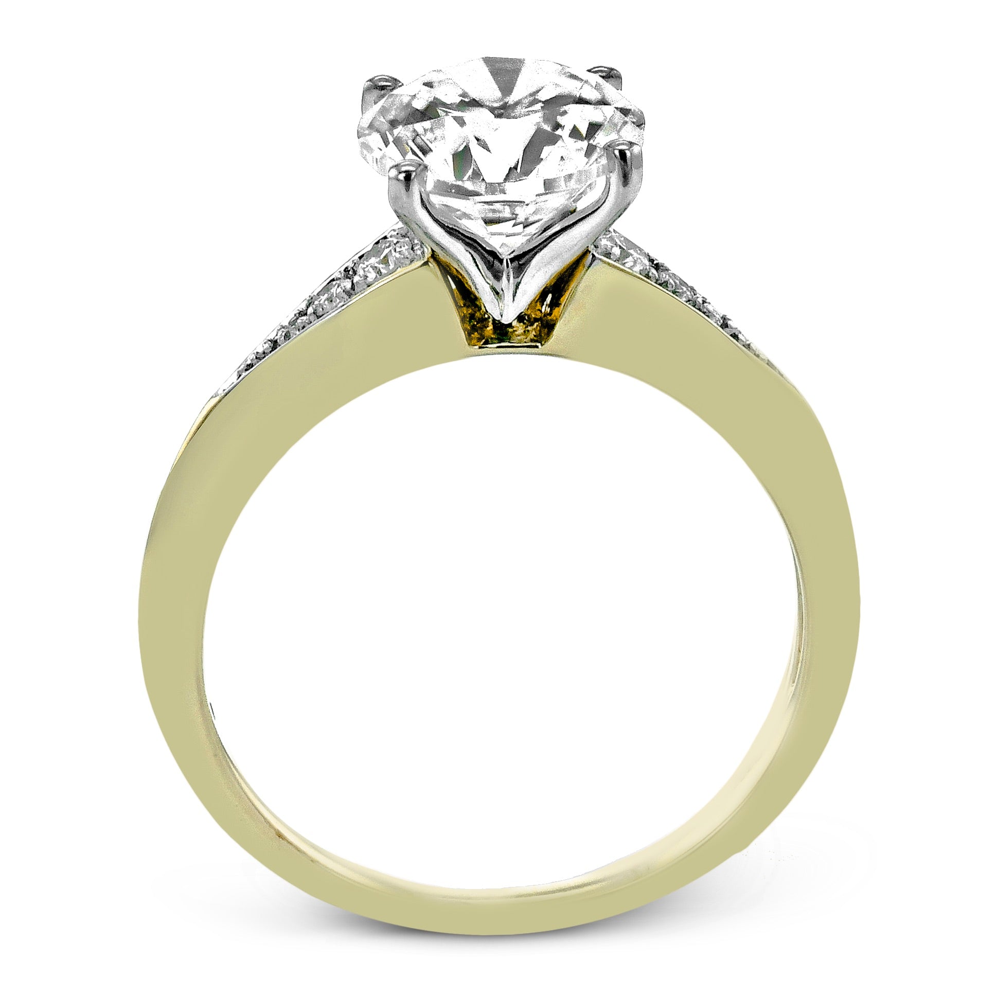 Engagement Ring in 14k Gold with Diamonds