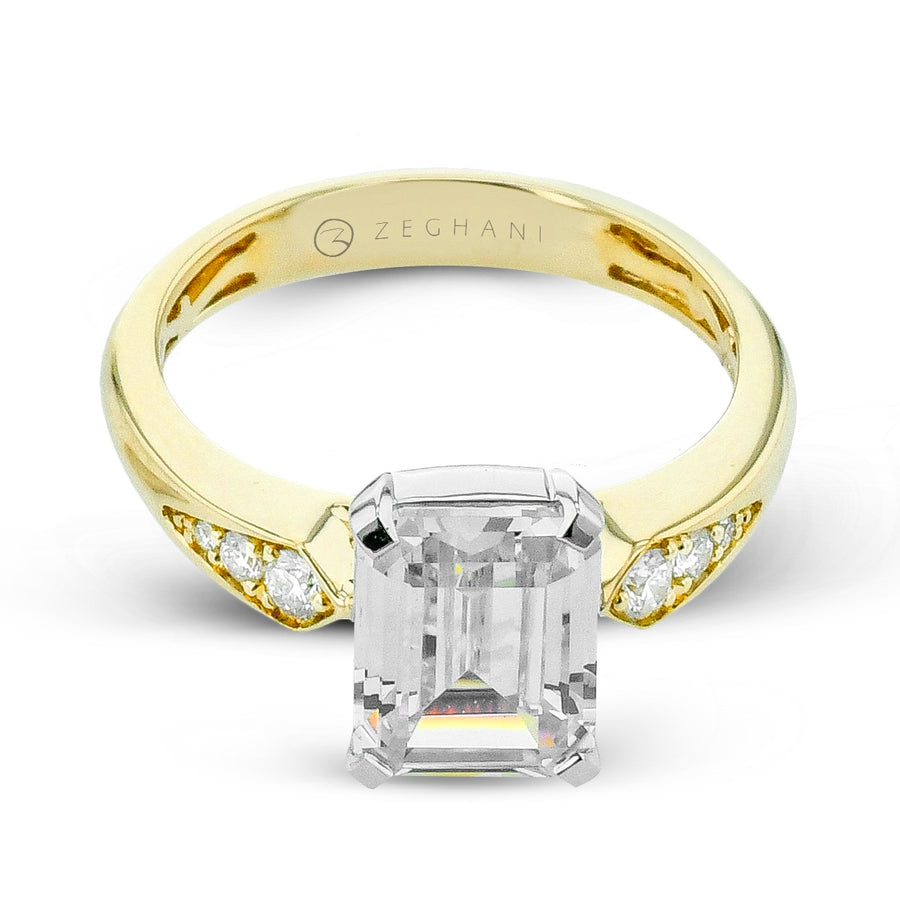 ZR2617 Engagement Ring in 14k Gold with Diamonds