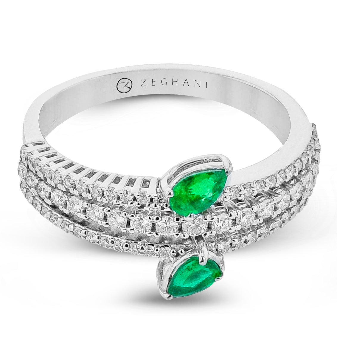 Color Ring in 14k Gold with Diamonds