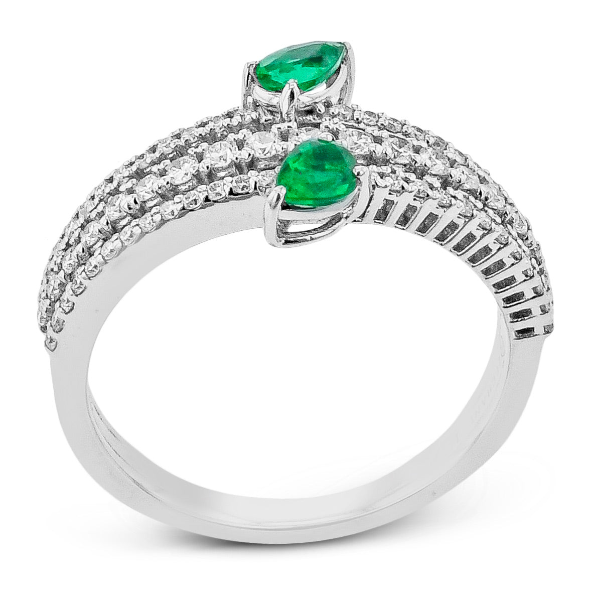 Color Ring in 14k Gold with Diamonds