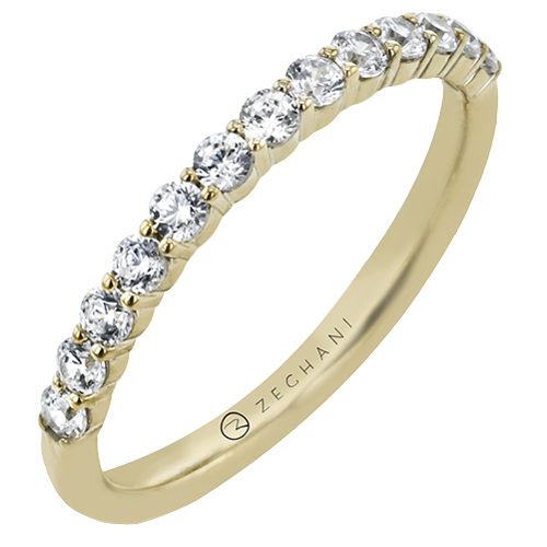ZR31PRWB WHITE 14K BAND YELLOW