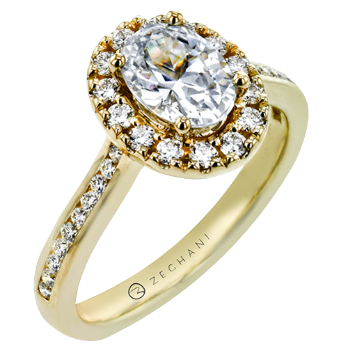ZR32CHER WHITE 14K SEMI YELLOW