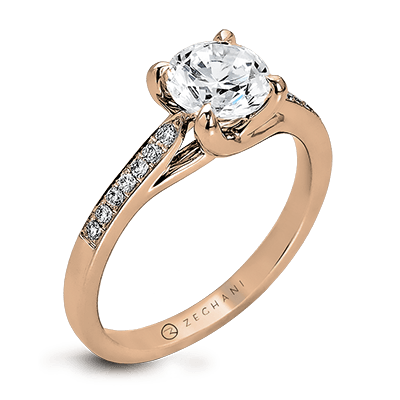 ZR561 WHITE 14K SEMI ROSE