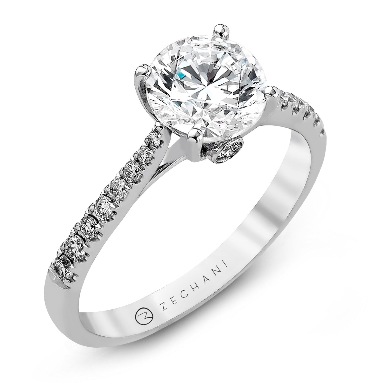 Engagement Ring in 14k Gold with Diamonds