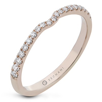 ZR752 WHITE 14K BAND ROSE
