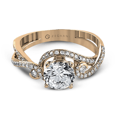 ZR880 WHITE 14K SEMI ROSE 1