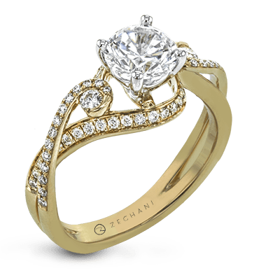 ZR880 WHITE 14K SEMI YELLOW